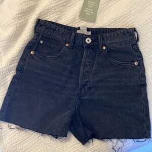 NEW Black Denim Women's Shorts H&M size 2